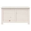 vidaXL Boîte à coussins d'extérieur Blanc 100x50x56 cm Sapin massif