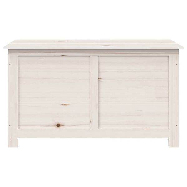 vidaXL Boîte à coussins d'extérieur Blanc 100x50x56 cm Sapin massif