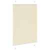 vidaXL Store pliss&eacute; cr&egrave;me 85x150 cm largeur du tissu 84,4 cm polyester
