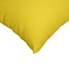 vidaXL Coussins de canapé 2 pcs Jaune clair 50 x 50 cm tissu