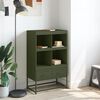vidaXL Buffet haut vert olive 68x39 x111,5 cm acier