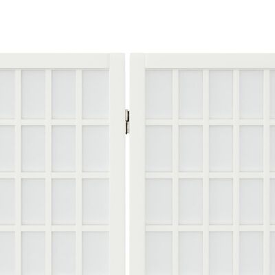 vidaXL Cloison de séparation pliable 3 panneaux 120x170 cm Blanc