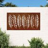 vidaXL D&eacute;coration murale jardin 105x55 cm acier corten design feuille