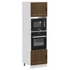 vidaXL Armoires de four 2 pcs Porto chêne marron bois d'ingénierie