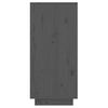 vidaXL Armoire console Gris 60x34x75 cm Bois de pin solide