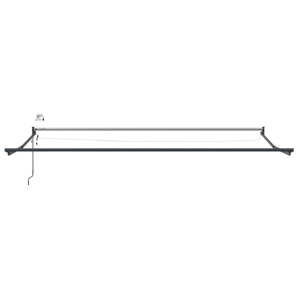 vidaXL Cadre de store r&eacute;tractable &eacute;lectrique Anthracite 4 &times; 3 m