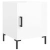 vidaXL Tables de chevet 2 pcs blanc brillant 40x40x50 cm