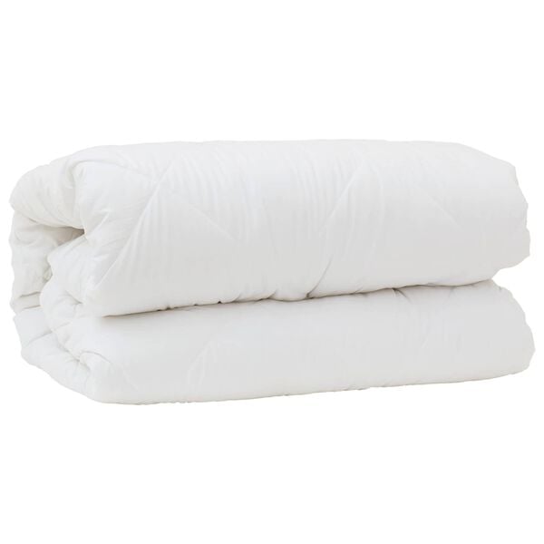 vidaXL Ensemble de Duvet 3 pcs Blanc Microfibre et Plumes D'oie