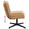 vidaXL Chaise pivotante de bureau beige boucl&eacute; comme de la laine tissu