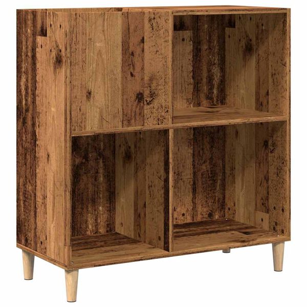 vidaXL Armoire &agrave; disques vieux bois 84,5x38x89 cm bois d'ing&eacute;nierie