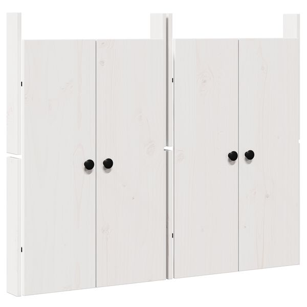 vidaXL Porte de cuisine MEPPEL 2 pcs Blanc 50 x 9 x 82 cm