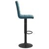 vidaXL Tabourets de bar lot de 2 bleu velours