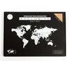 MiMi Innovations D&eacute;coration carte du monde murale Bois Ch&ecirc;ne 130x78 cm