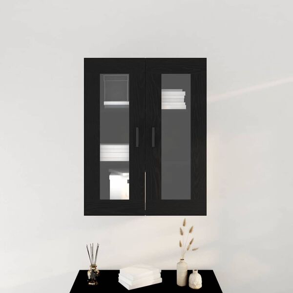 vidaXL Meuble mural Chêne noir 69,5 x 34 x 90 cm Bois d'ingénierie