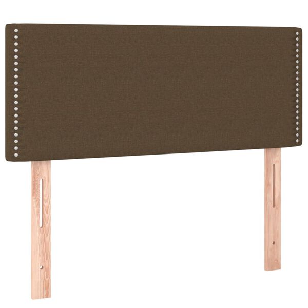 vidaXL Tête de lit à LED Marron Foncé 80x5x78/88 cm Tissu