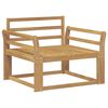 vidaXL Sofa de milieu ext&eacute;rieur Bois d'Acacia Massif Blanc