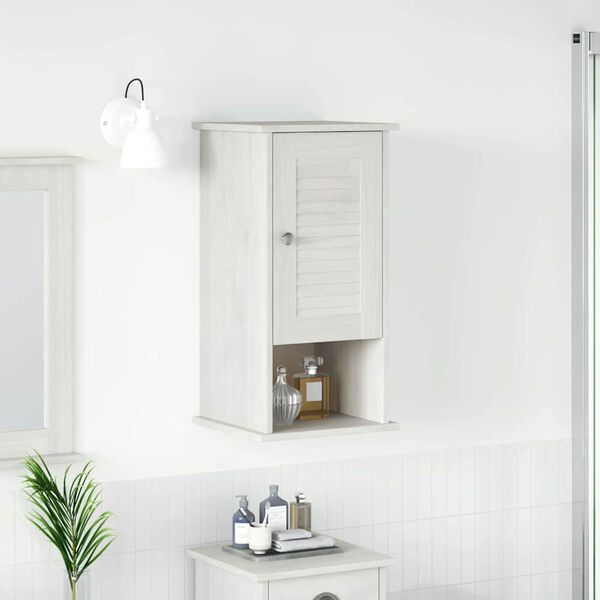 vidaXL Armoire de salle de bain avec porte VIGO Blanc et Blanc Antique