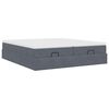 VidaXL Cadre de lit ottoman avec matelas gris foncé 160x200cm velours