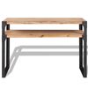 vidaXL Table console Bois d'acacia massif 120 x 40 x 85 cm
