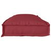 vidaXL Coussin pour banc de palette Bordeaux 110 x 40 x 8 cm