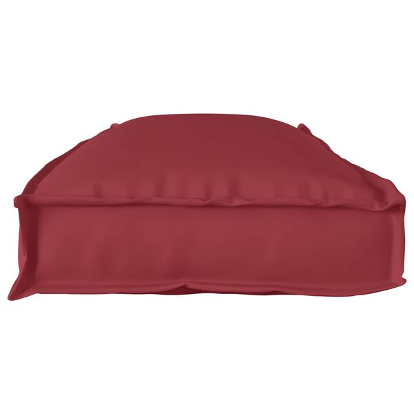 vidaXL Coussin pour banc de palette Bordeaux 110 x 40 x 8 cm