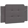 vidaXL Cadre de lit sans matelas Zadar gris 100x200 cm similicuir