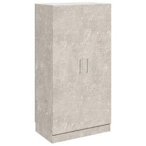 vidaXL Armoire &agrave; chaussures Gris b&eacute;ton 55x35x108 cm Bois d'ing&eacute;nierie