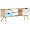 vidaXL Meuble TV 110x35x48 cm Bois de manguier massif