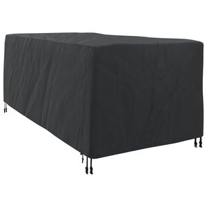 vidaXL Housse de Transat Uni Noir 74 x 210 x 40 cm tissu