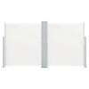 vidaXL Auvent latéral rétractable Crème 140 x 600 cm