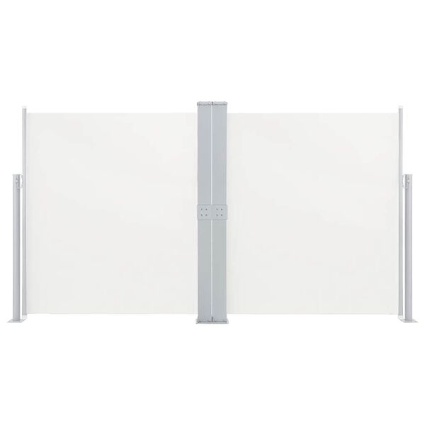 vidaXL Auvent latéral rétractable Crème 140 x 600 cm