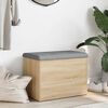 vidaXL Banc de rangement Ch&ecirc;ne Sonoma 62x42x45 cm Bois d'ing&eacute;nierie