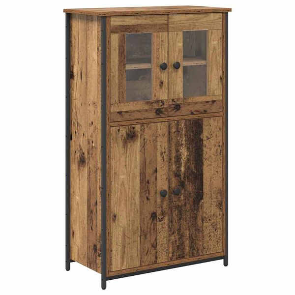 vidaXL Haut Armoire Bois Ancien 62 x 32 x 106,5 cm Bois d'ing&eacute;nierie