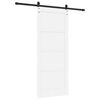 vidaXL Porte coulissante ORKDAL Blanc 83 x 202 cm Pin massif