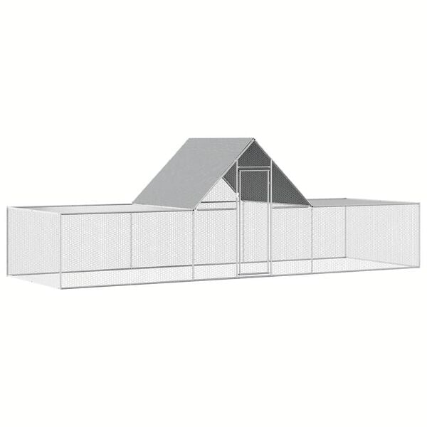 vidaXL Poulailler 6 x 2 x 2 m Acier galvanis&eacute;