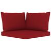 vidaXL Salon de jardin 11 pcs avec coussins Rouge bordeaux