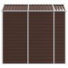 vidaXL Abri de jardin marron 191 x 215 x 198 cm en acier galvanisé