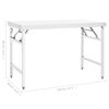 vidaXL Table de travail pliable de cuisine 120x60x80 cm Inox