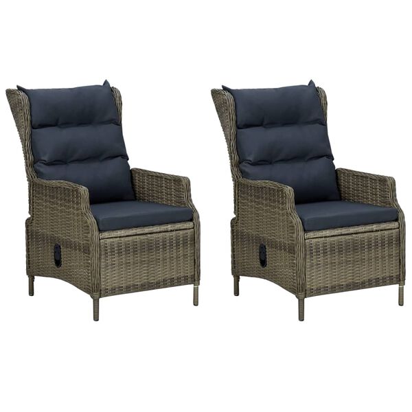 vidaXL Ensemble &agrave; manger de jardin 7 pcs marron