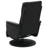 vidaXL Fauteuil inclinable avec repose-pieds noir similicuir