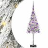 vidaXL Sapin de No&euml;l avec 150 LED Blanc 120 cm PE et Acier