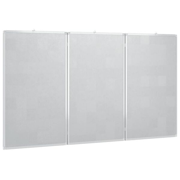 vidaXL Tableau blanc magn&eacute;tique pliable 180x100x1,7 cm aluminium