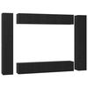 vidaXL Ensemble meuble TV 10 pc Ch&ecirc;ne noir Bois d'ing&eacute;nierie