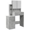 vidaXL Coiffeuse avec armoire gris b&eacute;ton 80x35x132 cm