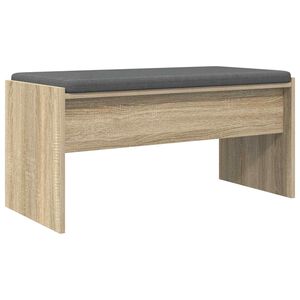 vidaXL Banc d'entr&eacute;e avec coussin Ch&ecirc;ne Sonoma 83 x 38 x 40 cm