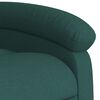vidaXL Fauteuil inclinable Vert foncé Tissu
