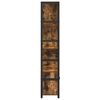 vidaXL &Eacute;tag&egrave;re Ch&ecirc;ne fum&eacute; 80 x 30 x 155,5 cm Bois d'ing&eacute;nierie