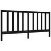 vidaXL Cadre de lit sans matelas noir 200x200 cm bois massif de pin