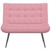vidaXL Banc rose 110x74x84 cm velours