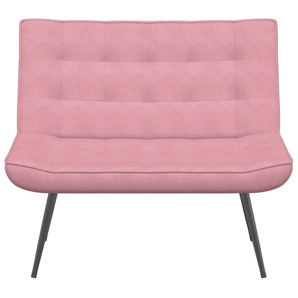 vidaXL Banc rose 110x74x84 cm velours